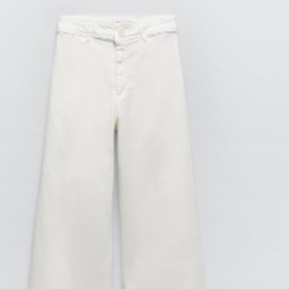 Zara Marine High Waist Straight Jean